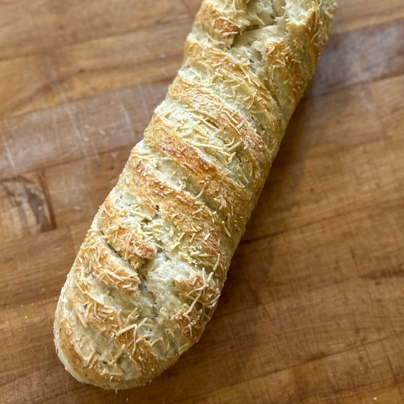 Asiago Sourdough Baguette
