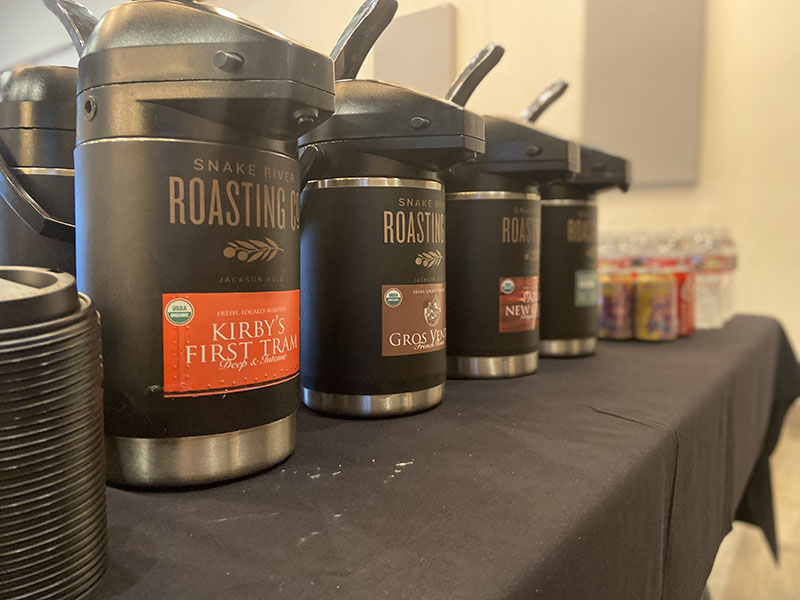 Coffee and beverage catering options