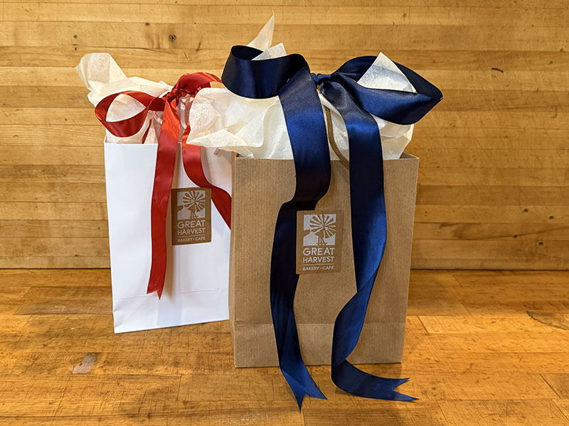 Holiday Gift Bag with breads and jam
